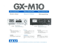 Akai GXM-10-Owners-Manual